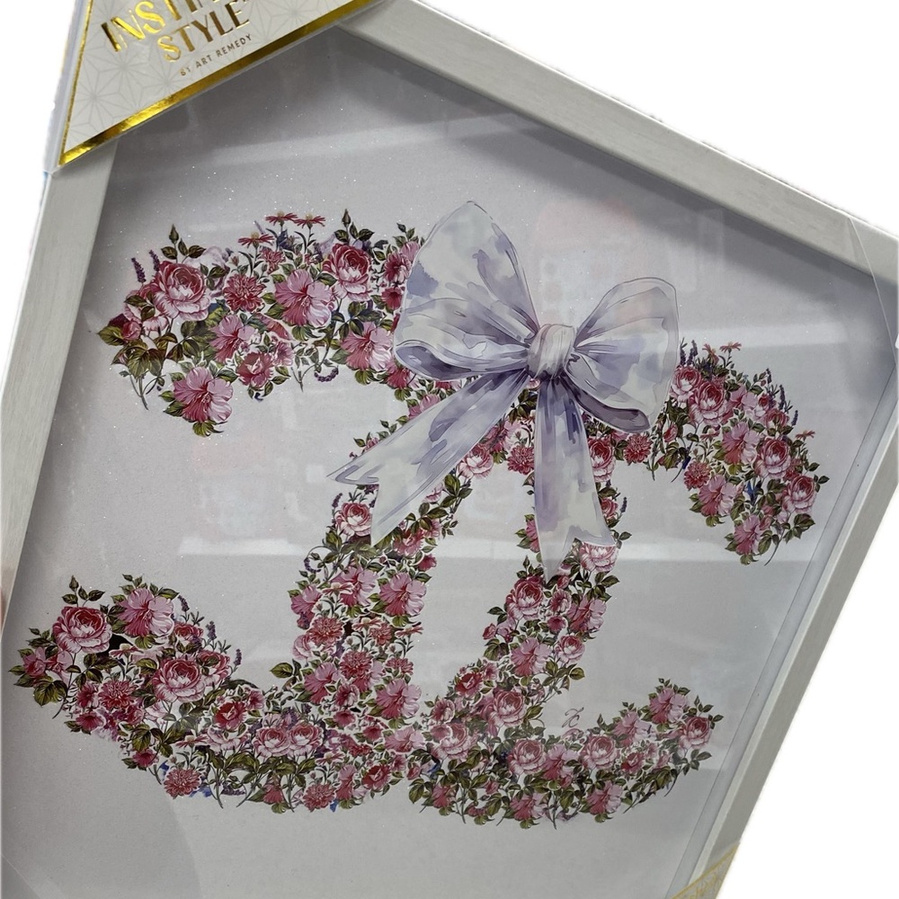 Floral Bow Accent Wall Art